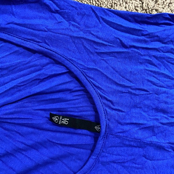 Cobalt blue maxi dress with open back - Picture 3 of 4